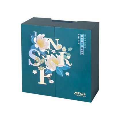 Resealable paper floral tea box