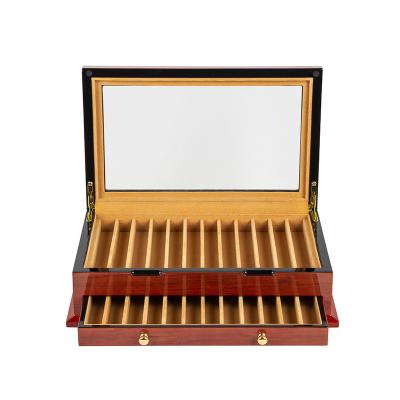 Cedar Cigar Display Box with Drawer