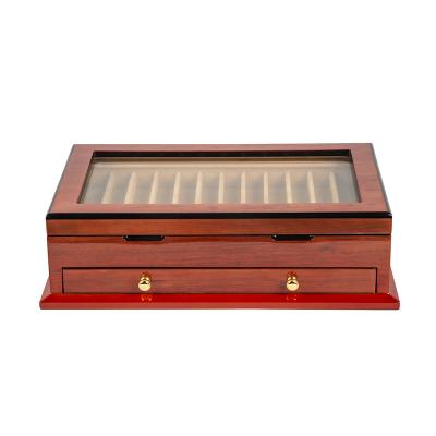 Cedar Cigar Display Box with Drawer