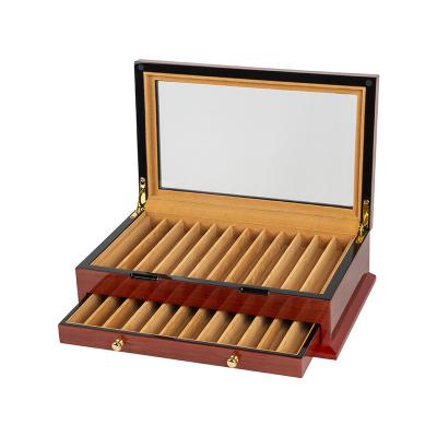 Cedar Cigar Display Box with Drawer