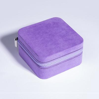 Faux-Suede Jewelry Storage Case