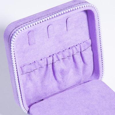 Faux-Suede Jewelry Storage Case