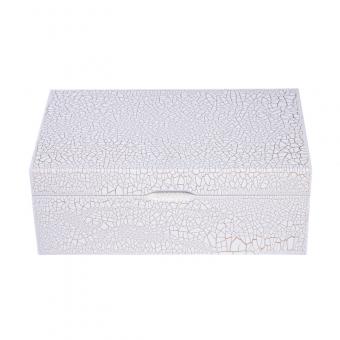 Golden Crakle Lacquer Finish Wooden Box