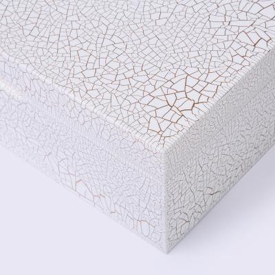 Golden Crakle Lacquer Finish Wooden Box